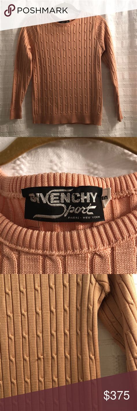 vintage givenchy on large print on my seester sleeves|Vintage Givenchy Sweaters .